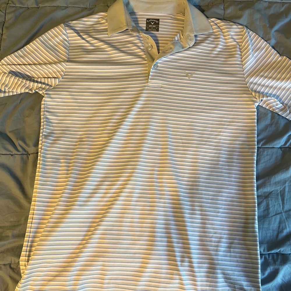Two Callaway Mens golf shirt lot size small